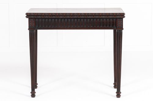 18TH CENTURY GEORGE III MAHOGANY TEA TABLE - ADDITIONAL PHOTO 1