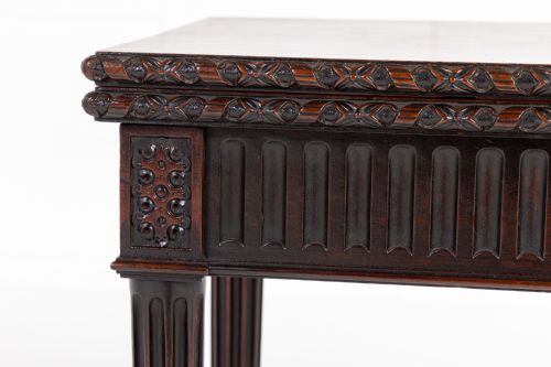 18TH CENTURY GEORGE III MAHOGANY TEA TABLE - ADDITIONAL PHOTO 2