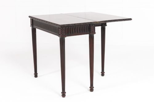 18TH CENTURY GEORGE III MAHOGANY TEA TABLE - ADDITIONAL PHOTO 5