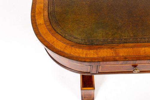 LARGE SCALE 19TH CENTURY ENGLISH REGENCY ROSEWOOD LIBRARYWRITING TABLE - ADDITIONAL PHOTO 2