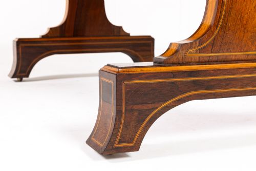 LARGE SCALE 19TH CENTURY ENGLISH REGENCY ROSEWOOD LIBRARYWRITING TABLE - ADDITIONAL PHOTO 6