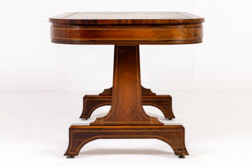 LARGE SCALE 19TH CENTURY ENGLISH REGENCY ROSEWOOD LIBRARYWRITING TABLE - ADDITIONAL PHOTO 7
