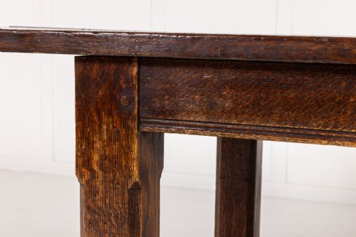 LARGE 1940S ENGLISH OAK FARMHOUSE TABLE - ADDITIONAL PHOTO 3