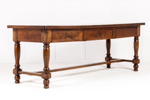19th century french walnut drapersserving table - CATEGORY: ANTIQUE TABLES - DATED 19TH CENTURY