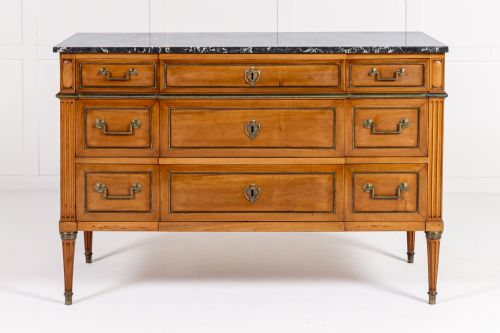 18TH CENTURY FRENCH LOUIS XVI PERIOD SATINWOOD COMMODE - ADDITIONAL PHOTO 1