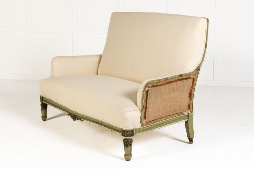 19th century french painted sofa - CATEGORY: ANTIQUE SOFAS - DATED 19TH CENTURY