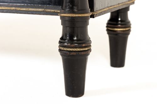 19TH CENTURY ENGLISH REGENCY EBONISED OPEN BOOKCASE - ADDITIONAL PHOTO 2
