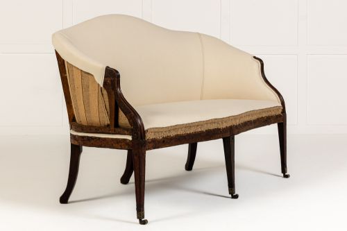small 18th century george iii english mahogany sofa - CATEGORY: ANTIQUE SOFAS - DATED 18TH CENTURY