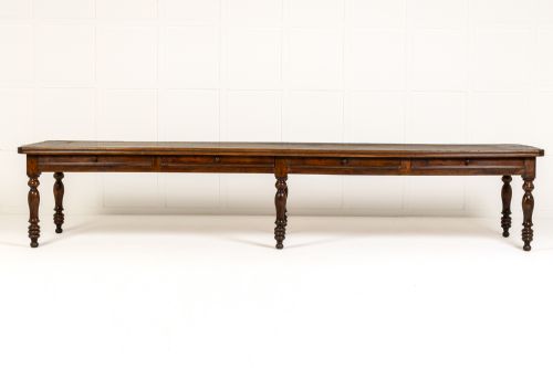 monumental 19th century french walnut table - CATEGORY: ANTIQUE TABLES - DATED 19TH CENTURY