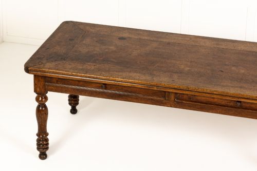 MONUMENTAL 19TH CENTURY FRENCH WALNUT TABLE - ADDITIONAL PHOTO 1