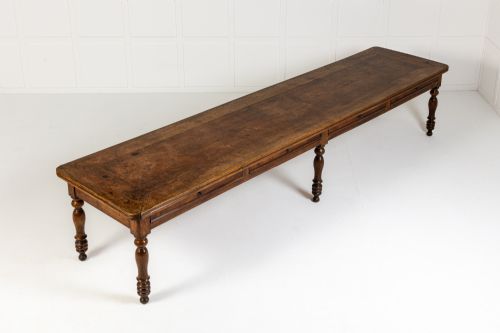 MONUMENTAL 19TH CENTURY FRENCH WALNUT TABLE - ADDITIONAL PHOTO 7