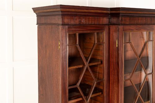 18TH CENTURY ENGLISH MAHOGANY SECRETAIRE BOOKCASE - ADDITIONAL PHOTO 7