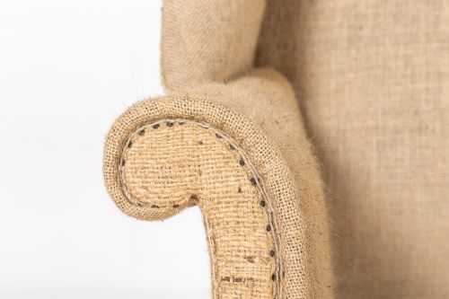 18TH CENTURY GEORGE III ENGLISH MAHOGANY WING CHAIR - ADDITIONAL PHOTO 2