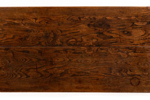EARLY 18TH CENTURY ENGLISH ELM AND OAK REFECTORY TABLE - ADDITIONAL PHOTO 5