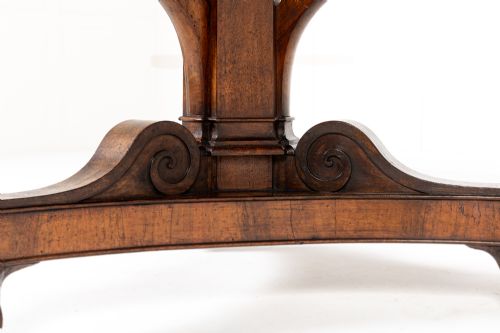 19TH CENTURY FRENCH WALNUT CENTRE TABLE WITH MARBLE TOP - ADDITIONAL PHOTO 3
