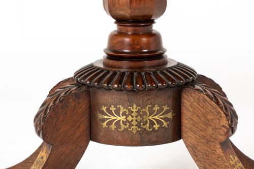 19TH CENTURY ENGLISH ROSEWOOD CARD TABLE - ADDITIONAL PHOTO 3