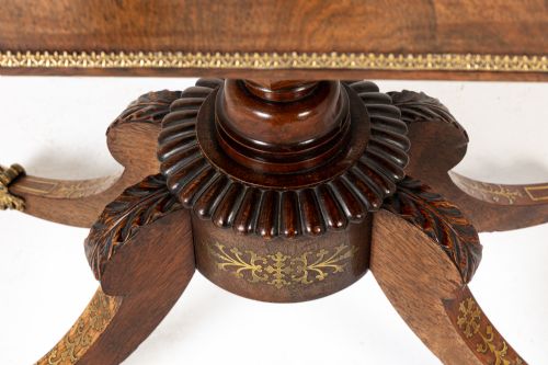 19TH CENTURY ENGLISH ROSEWOOD CARD TABLE - ADDITIONAL PHOTO 6