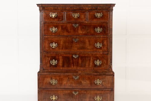 18TH CENTURY ENGLISH WALNUT CHEST ON CHEST - ADDITIONAL PHOTO 2