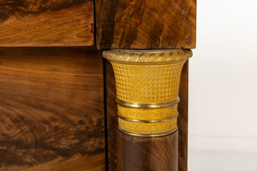 PAIR OF 19TH CENTURY FRENCH EMPIRE PERIOD MAHOGANY COMMODES - ADDITIONAL PHOTO 7