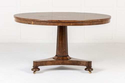 19TH CENTURY ENGLISH BURR ELM CENTRE TABLE - ADDITIONAL PHOTO 3