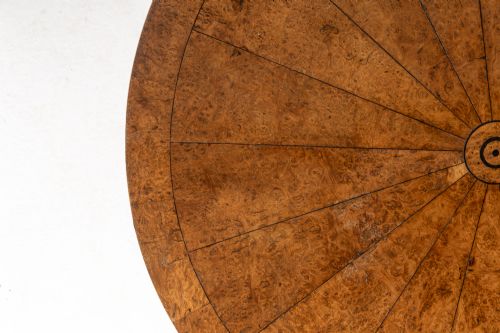 19TH CENTURY ENGLISH BURR ELM CENTRE TABLE - ADDITIONAL PHOTO 6