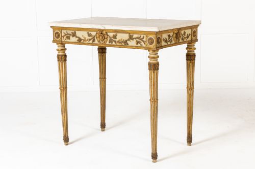 19TH CENTURY ITALIAN GILT CONSOLE TABLE