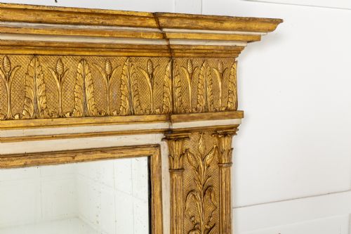 LARGE 19TH CENTURY ITALIAN GILTWOOD MIRROR - ADDITIONAL PHOTO 3