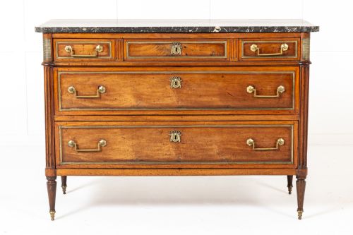 18TH CENTURY FRENCH LOUIS XVI PERIOD MAHOGANY COMMODE