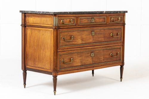 18TH CENTURY FRENCH LOUIS XVI PERIOD MAHOGANY COMMODE - ADDITIONAL PHOTO 4