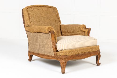 large 19th century french oak armchair - CATEGORY: ANTIQUE CHAIRS - DATED 19TH CENTURY