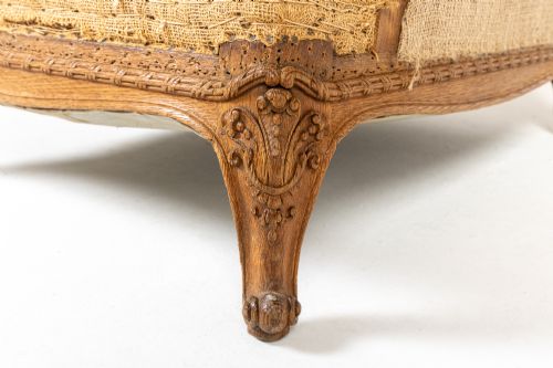 LARGE 19TH CENTURY FRENCH OAK ARMCHAIR - ADDITIONAL PHOTO 3