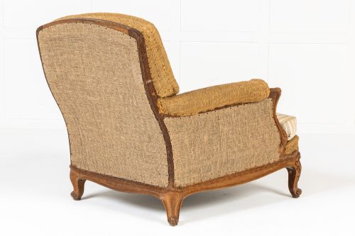 LARGE 19TH CENTURY FRENCH OAK ARMCHAIR - ADDITIONAL PHOTO 5