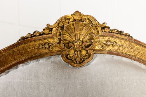 PAIR OF FRENCH RGENCE STYLE GILTWOOD ARMCHAIRS C1900 - ADDITIONAL PHOTO 4