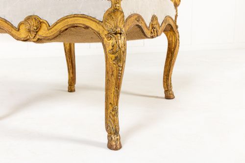 PAIR OF FRENCH RGENCE STYLE GILTWOOD ARMCHAIRS C1900 - ADDITIONAL PHOTO 7