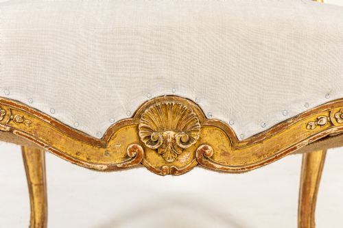 PAIR OF FRENCH RGENCE STYLE GILTWOOD ARMCHAIRS C1900 - ADDITIONAL PHOTO 10