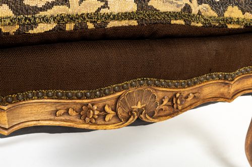 GRAND SCALE PAIR OF 19TH CENTURY FRENCH ARMCHAIRS - ADDITIONAL PHOTO 4