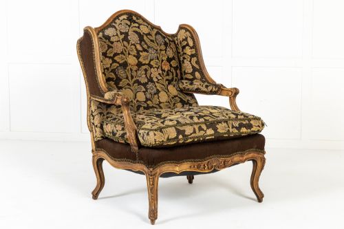 GRAND SCALE PAIR OF 19TH CENTURY FRENCH ARMCHAIRS - ADDITIONAL PHOTO 5