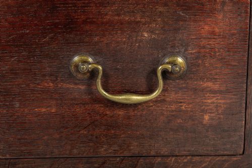 18TH CENTURY ENGLISH OAK COUNTRY HOUSE LINEN PRESS - ADDITIONAL PHOTO 6