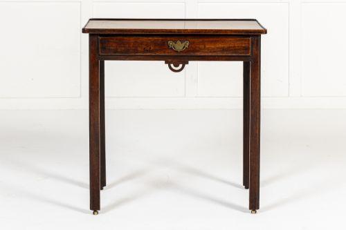 18TH CENTURY GEORGE II ENGLISH MAHOGANY SIDE TABLE - ADDITIONAL PHOTO 5