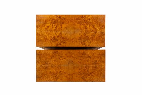 PAIR OF 19TH CENTURY ITALIAN BURR WALNUT COMMODES - ADDITIONAL PHOTO 2