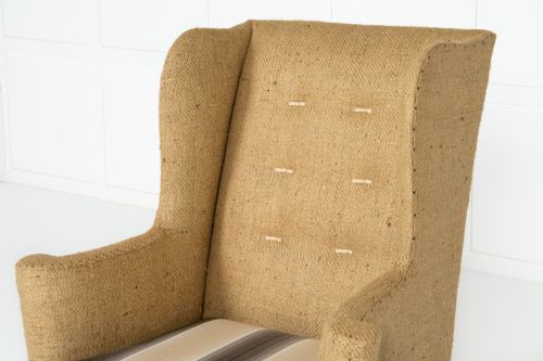 18TH CENTURY ENGLISH WING CHAIR - ADDITIONAL PHOTO 2