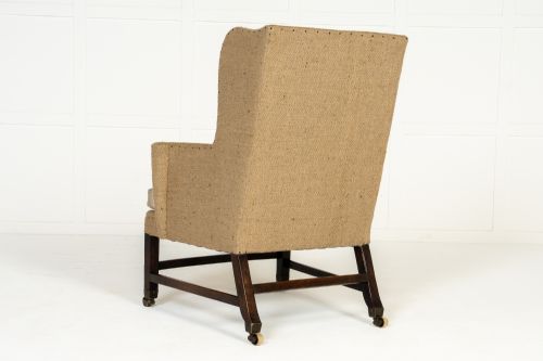 18TH CENTURY ENGLISH WING CHAIR - ADDITIONAL PHOTO 5