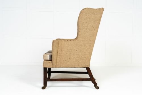 18TH CENTURY ENGLISH WING CHAIR - ADDITIONAL PHOTO 6