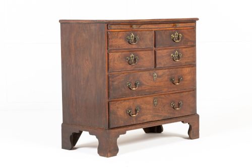 18TH CENTURY ENGLISH GEORGE III MAHOGANY CHEST OF DRAWERS - ADDITIONAL PHOTO 7