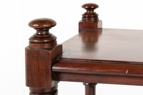 19TH CENTURY MAHOGANY TAGREWHATNOT - ADDITIONAL PHOTO 1