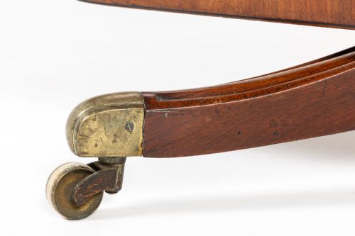 LARGE SCALE 19TH CENTURY ENGLISH REGENCY MAHOGANY TILT TOP TABLE - ADDITIONAL PHOTO 4