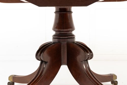LARGE SCALE 19TH CENTURY ENGLISH REGENCY MAHOGANY TILT TOP TABLE - ADDITIONAL PHOTO 5