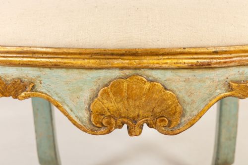 PAIR OF 18TH CENTURY ITALIAN PAINTED CHAIRS - ADDITIONAL PHOTO 2