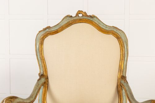 PAIR OF 18TH CENTURY ITALIAN PAINTED CHAIRS - ADDITIONAL PHOTO 4