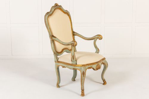 PAIR OF 18TH CENTURY ITALIAN PAINTED CHAIRS - ADDITIONAL PHOTO 10